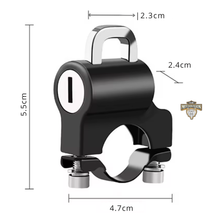 Carregar imagem no visualizador da galeria, Trava Anti furto;
trava bloqueadora;
trava de manete;
trava moto;
Trava capacete;
trava de capacete para moto;
trava de capacete com cabo de aço;
trava de guidão com cabo;
trava antifurto para capacete;
trava de segurança para capacete;
trava para capacete universal;
trava capacete moto BMW;
trava para capacete com chave;
trava de capacete portátil;
trava para moto com cabo de aço;