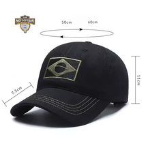 Carregar imagem no visualizador da galeria, boné masculino casual;
boné com proteção solar;
boné unissex esportivo;
boné para trilha;
boné para pesca;
boné estilo militar;
boné patriota masculino;
boné tático esportivo;
boné confortável para o dia a dia;
boné leve e ajustável;
boné com design casual;
boné bandeira brasil;
boné camuflagem;