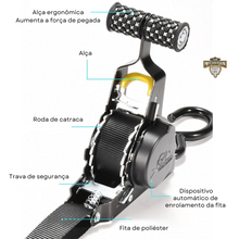 Carregar imagem no visualizador da galeria, cinta com catraca;
cinta para amarração de carga;
cinta para moto;
correia para carga;
catraca de amarração;
cinta com catraca retrátil;
cinta para prender moto;
cinta para carro;
cinta de fixação de carga;
fita com catraca;
correia retrátil com catraca para moto;
cinta automática para transporte de carga;
cinta com catraca para prender moto em caçamba;
correia de fixação para bagageiro de carro;