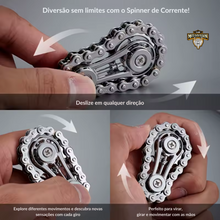Carregar imagem no visualizador da galeria, spinner de dedo;
spinner de engrenagem;
spinner metálico;
brinquedo antistress;
fidget spinner;
spinner corrente;
spinner para ansiedade;
spinner colecionável;
spinner com corrente e engrenagem;