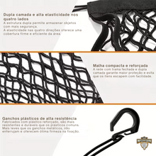 Carregar imagem no visualizador da galeria, rede de carga para moto;
rede elástica para capacete;
cargo net moto;
rede de carga elástica para moto;
rede porta-capacete moto;
rede de bagagem moto universal;
cargo net moto capacete;
rede elástica dupla para capacete e bagagem;
rede de carga elástica moto e carro;
rede para capacete que prende no bagageiro;
rede dupla camada para bagagem de moto;
rede elástica para capacete e utensílios automotivos;