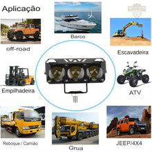 Carregar imagem no visualizador da galeria, Ultra Farol de Milha LED 2 Cores Universal + Interruptor liga/desliga