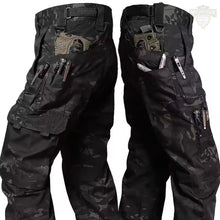 Carregar imagem no visualizador da galeria, Conjunto Tático Motociclista Camu Black Premium