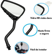 Carregar imagem no visualizador da galeria, Espelho Retrovisor Customizado Skull Universal 8mm e 10mm