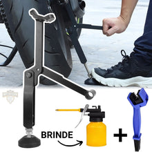 Carregar imagem no visualizador da galeria, KIT Macaco para Motos Portátil + Escova + Brinde