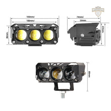 Carregar imagem no visualizador da galeria, Ultra Farol de Milha LED 2 Cores Universal + Interruptor liga/desliga