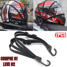 Carregar imagem no visualizador da galeria, Presilha Elástica de Alta Resistência para Bagageiro ou Capacete Compre 01 Leve 02