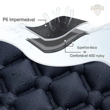 Carregar imagem no visualizador da galeria, Colchão Inflável com Bomba e Travesseiro Acampamento Motociclista