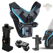 Carregar imagem no visualizador da galeria, Suporte capacate GoPro e SmartPhone, Suporte capacate telefone, suporte capacete, suporte Gopro
