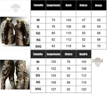 Carregar imagem no visualizador da galeria, Conjunto Tático Motociclista Camu Black Premium