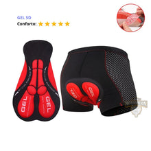 Carregar imagem no visualizador da galeria, Short 5D Acolchoado em Gel Respirável