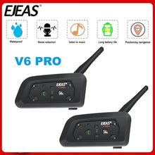 Carregar imagem no visualizador da galeria, Intercomunicador V6 Ejeas Pro para Capacete com Bluetooth para moto
