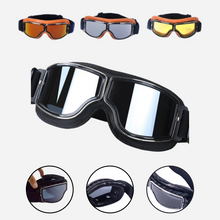 Carregar imagem no visualizador da galeria, Óculos Proteção Motociclista Vintage Dobravel de Couro