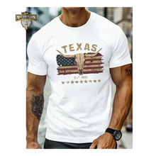 Carregar imagem no visualizador da galeria, camiseta masculina estampa;
camiseta caveira masculina;
camiseta texas masculina;
camiseta touro masculino;
camiseta country masculina;
camiseta western masculina;
camiseta estilo americano;
camiseta com estampa de caveira;
camiseta masculina casual;
camiseta estampa touro longhorn;
camiseta masculina estilo country texas;
camiseta masculina caveira western;
