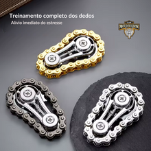 Carregar imagem no visualizador da galeria, spinner de dedo;
spinner de engrenagem;
spinner metálico;
brinquedo antistress;
fidget spinner;
spinner corrente;
spinner para ansiedade;
spinner colecionável;
spinner com corrente e engrenagem;
