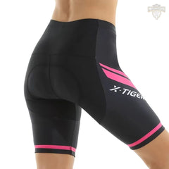 Short Longo Feminino Motociclismo/Ciclismo 5D Acolchoado em Gel