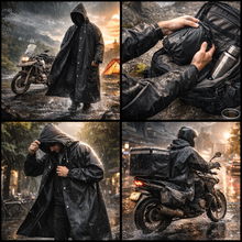 Carregar imagem no visualizador da galeria, Capa impermeável longa com mangas compridas
