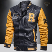 Carregar imagem no visualizador da galeria, Jaqueta de couro, jaqueta moto, jaqueta masculina, jaqueta inverno, jaqueta esporte
