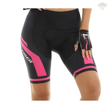 Carregar imagem no visualizador da galeria, Short Longo Feminino Motociclismo/Ciclismo 5D Acolchoado em Gel
