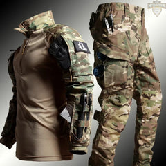 Conjunto Tático Motociclista Camuflado Premium