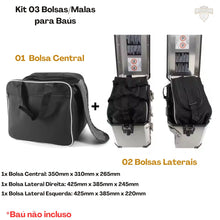Carregar imagem no visualizador da galeria, Bolsas para baus, mala para bau, bolsas impermeáveis motos, bolsas internas para motos
