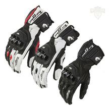 Carregar imagem no visualizador da galeria, Luva de Couro cano alto, Luva moto, luva profissional, Luva de couro cano longo
