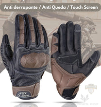 Carregar imagem no visualizador da galeria, Luvas de couro, Luvas motociclismos, Luvas motoqueiro, Luvas de moto
