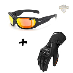 Combo Óculos Suporte Lentes de Grau + Luva Impermeável