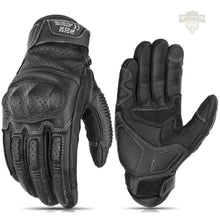 Carregar imagem no visualizador da galeria, Luvas de couro, Luvas motociclismos, Luvas motoqueiro, Luvas de moto
