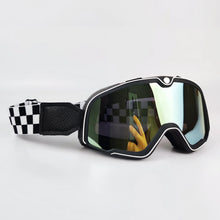 Carregar imagem no visualizador da galeria, óculos retrô para motocicleta;
óculos para moto vintage;
óculos retrô moto;
óculos motocross retrô;
óculos café racer;
óculos para moto com proteção uv;
óculos para motocross;
óculos para trilha moto;
óculos para atv;
óculos para mtb;
óculos de proteção para moto;
óculos com lente de policarbonato;
óculos com proteção solar uv;
óculos para capacete;
