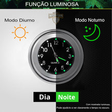 Carregar imagem no visualizador da galeria, Relógio Quartzo e Termômetro p/ guidão de motocicleta
