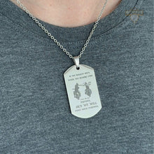 Carregar imagem no visualizador da galeria, Colar Unissex para motociclistas Irmão Lutaremos Juntos
