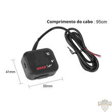 Carregar imagem no visualizador da galeria, Medidor de Temperatura, Voltagem e Carregado USB (3 em 1)
