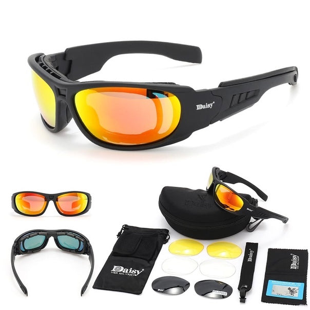 óculos polarizado visão noturna, óculos com suporte para lentes de grau, óculos 4 lentes, óculos daisy X