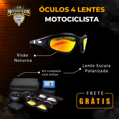 Óculos de 4 Lentes Especiais Polarizado