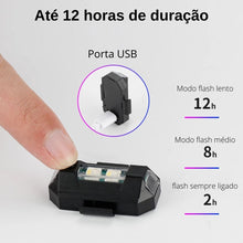 Carregar imagem no visualizador da galeria, Universal LED Luz de Aviso Anti-colisão para Moto 7 cores
