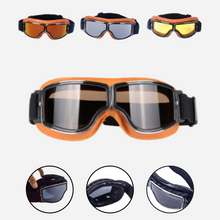 Carregar imagem no visualizador da galeria, Óculos Proteção Motociclista Vintage Dobravel de Couro
