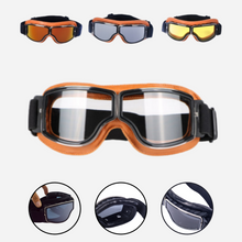 Carregar imagem no visualizador da galeria, Óculos Proteção Motociclista Vintage Dobravel de Couro
