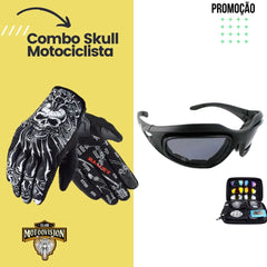 Combo Skull Motociclista 2 peças Frete Grátis