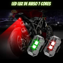 Carregar imagem no visualizador da galeria, Universal LED Luz de Aviso Anti-colisão para Moto 7 cores
