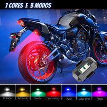 Carregar imagem no visualizador da galeria, Universal LED Luz de Aviso Anti-colisão para Moto 7 cores
