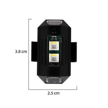 Carregar imagem no visualizador da galeria, Universal LED Luz de Aviso Anti-colisão para Moto 7 cores
