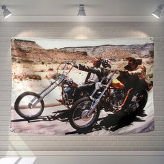 Poster Bandeira Easy Rider Decoração de Garagem